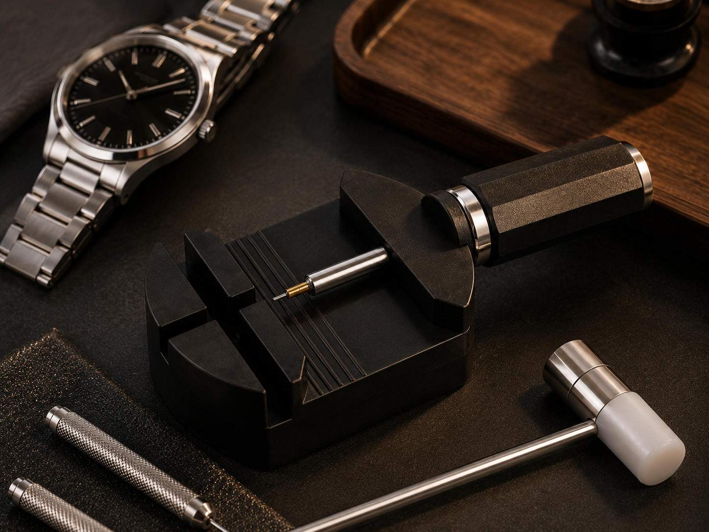 BUILT FOR CLEAN BRACELET ADJUSTMENTS.