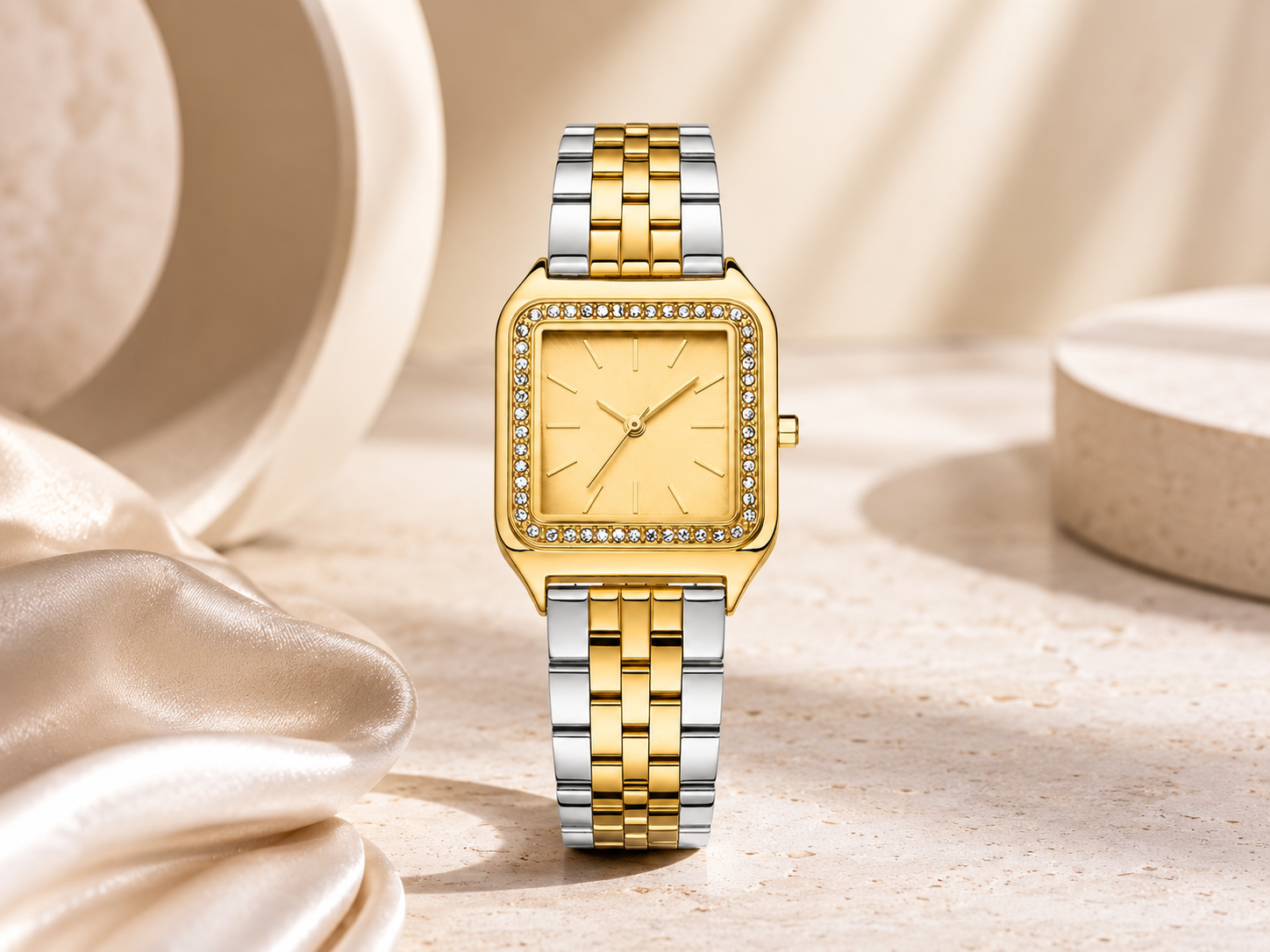 A DISTINCT SQUARE SILHOUETTE.
