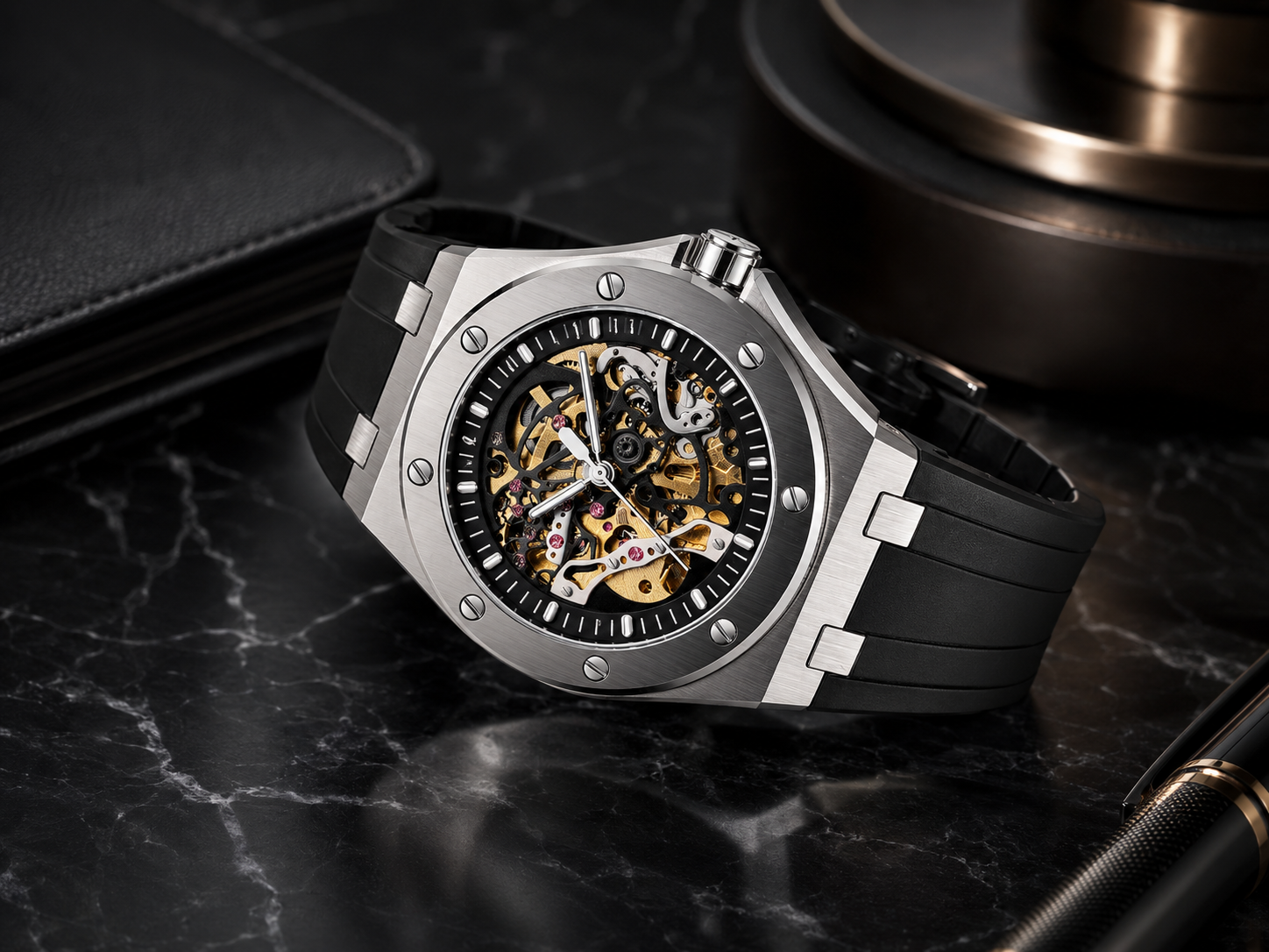 A STRONG CASE WITH SPORT-LUXURY EDGE.